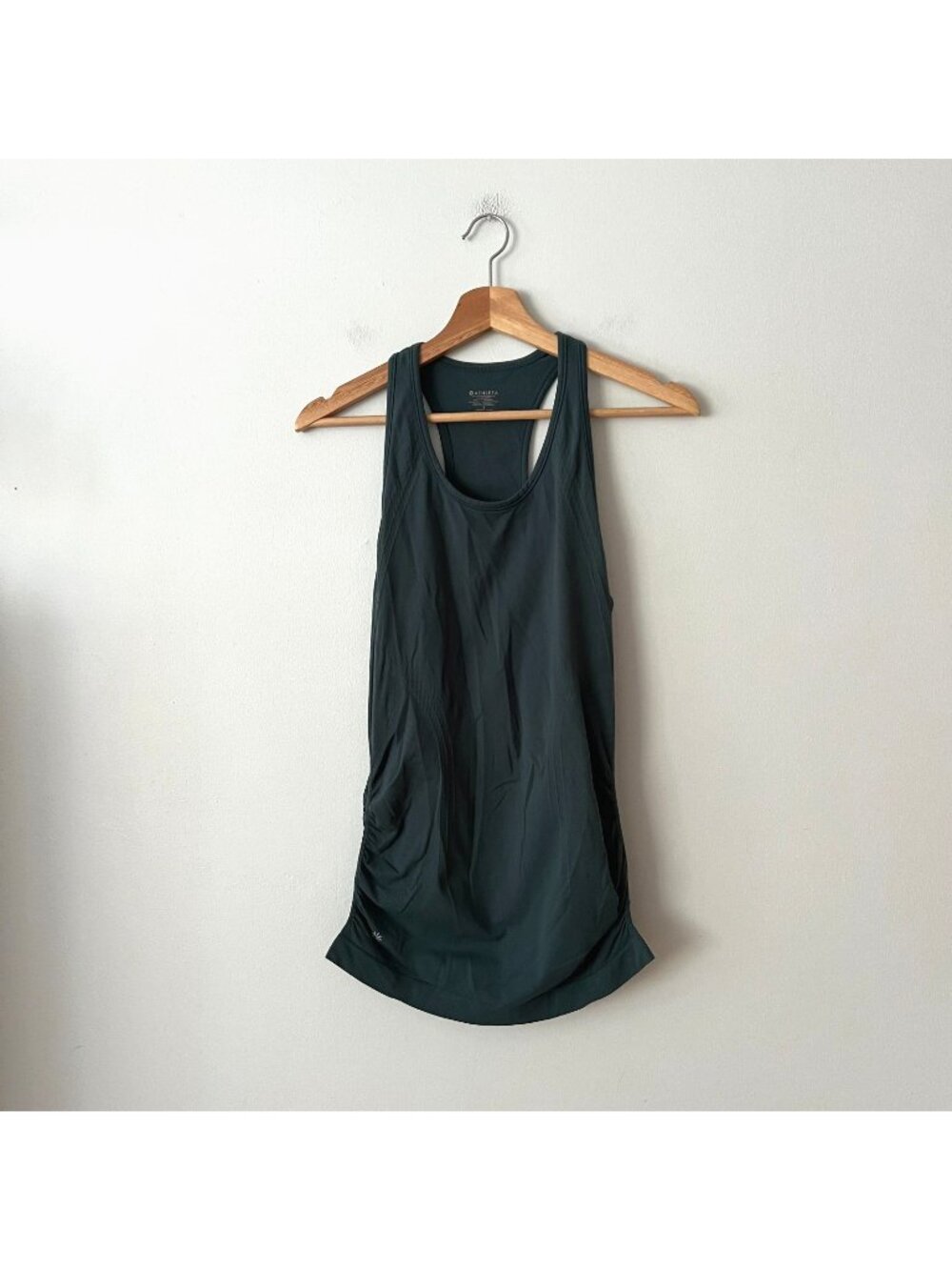 Athleta Speedlight Racer Back Seamless Tank Top Green Women's Size Small